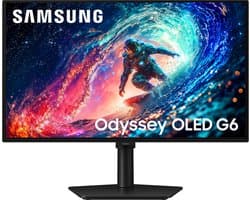 Samsung Odyssey G6 LS27HG612SUXEN - 27 inch QHD OLED Gaming Monitor - 240hz