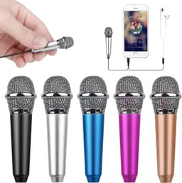 Mini Draagbare Microfoon – Voor Zingen, Vloggen, Podcasten – Geschikt voor iPhone, Android, PC, iPad (Zilver) — thumbnail 1