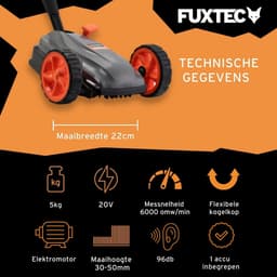 Snoerloze Grasmaaier voor Eén Hand Compact en Lichtgewicht — thumbnail 3