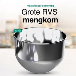 Core® Mixer met mengkom - Mixer - Mixer met mengkom keukenmachine -Zwart - 39 cm x 24 cm x 32 cm — thumbnail 2