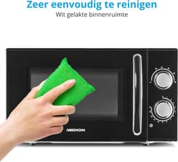 Magnetron Oven - Keukenapparaat - Snel Opwarmen - Ontdooifunctie - 17 Liter - Zwart — thumbnail 3