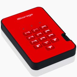 Beveiligde Externe Harde Schijf 1TB Rood - PIN Beveiliging & Hardware Encryptie — thumbnail 2