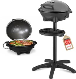 TZS First Austria Elektrische BBQ - met Grillplaat - 2400 W - Grilloppervlak 44 x 33.5cm - Zwart — thumbnail 1