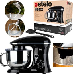 RFWR® Planetaire Mixer met 6,2 Liter Kom - 2200 W, 6 Snelheden, Deegmachine voor Roeren en Kloppen — thumbnail 2