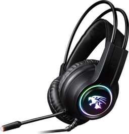 Gaming Headset – Stereo Headset met Dual 3,5 mm Jack + USB – 50 mm Drivers – RGB – Noise Cancelling – Geschikt voor PC, PS4, PS5, Xbox & Switch — thumbnail 2