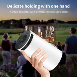 4K Ultra HD LED Smart Android 11 Multimedia projector beamer. met WIFI en Bluetooth. Freestyle design. LET OP: MIKANRO levert de originele Freestyle beamer met ingebouwde Android. Als enigste onafhankelijk functioneren en heeft dus geen mobiel nodig — thumbnail 5