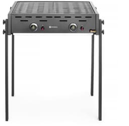 HENDI Roast-Master Pro gasgrill – dubbele branders – zwart – 11,6kW – 790x560x900 mm — thumbnail 2