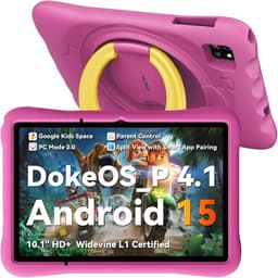 OSCAL Pad 60 Kids Tablet - 10.1 Inch - 12GB RAM - 128GB ROM - 5100 mAh - Android 15 - WiFi 6 - Roze — thumbnail 1
