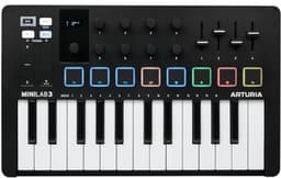 Arturia Minilab 3 - MIDI keyboard & pad controller - Zwart — thumbnail 3