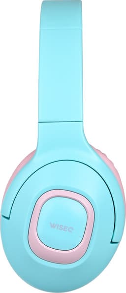 WiseQ Onbreekbare Draadloze Kinderkoptelefoon – Koptelefoon Kind Geluidsdempend – Draadloze Koptelefoon Kind Bluetooth – Over Ear – 45 Uur Batterij – Met Microfoon – Volumebegrenzer – Mintgroen Roze — thumbnail 2
