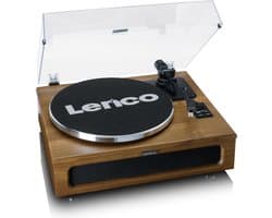 Lenco Platenspeler met Bluetooth - Vier ingebouwde Speakers 40W RMS - LS-410WA - Hout