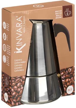 Kinvara Percolator Italiaans koffiezetapparaat - staal - zilver - 6kopjes - Koffiezetter — thumbnail 2