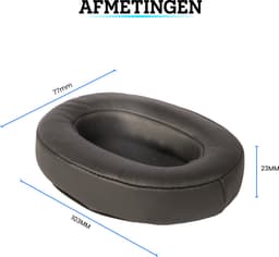 Somstyle Oorkussens Geschikt voor Sony WH-XB900N - 2 Stuks - Zacht Schuim - Eiwitleer - Zwart — thumbnail 4