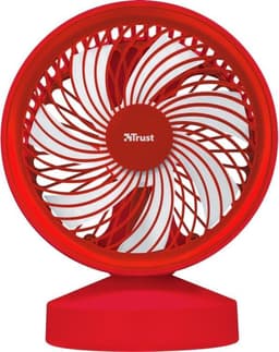 Trust - Ventu - USB Ventilator - Rood - Met powerbank 4400 mAh - Voor op het strand - op vankantie — thumbnail 1