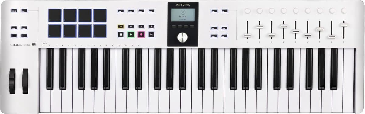Arturia KeyLab Essential - MIDI Controller - 49 toetsen - MK3 - Wit — afbeelding 1