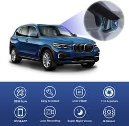 Dashcam BMW - Autocamera Video - Rijgedrag Vastleggen - OEM Geïntegreerde Stijl - 4K Resolutie - Grijs — thumbnail 4