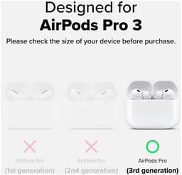 Ringke Silicone Hoesje Geschikt voor Apple AirPods Pro 3 - Siliconen Cover - Karabijnhaak - Case Beige — thumbnail 4