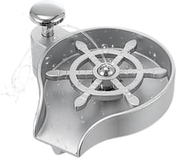 Aanrecht Wasmachine - Keuken Spoeler - Gereedschap Reinigen - Geïntegreerd Zeepdispenser - 15x7cm Mondstuk - Zilver — thumbnail 1