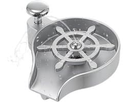 Aanrecht Wasmachine - Keuken Spoeler - Gereedschap Reinigen - Geïntegreerd Zeepdispenser - 15x7cm Mondstuk - Zilver