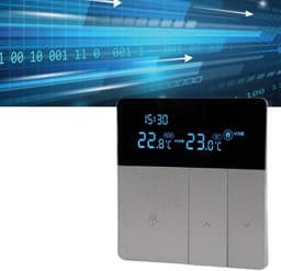 Digitale Thermostaathoes - Vloerverwarming Controller - Comfort Regelen - Wandmontage Display - 240 Volt - Wit — thumbnail 3
