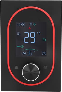 Slimme Thermostaat - Programmeerbaar Regelapparaat - Comfort Instellen - App Bediening - 95V-240V - Zwart — thumbnail 4