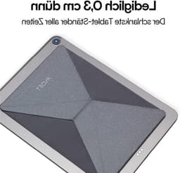 Slimme en verstelbare tabletstandaard, opvouwbaar ontwerp voor tablets tot 9.7 inch, zelfklevend, ruimtebesparend en ergonomisch — thumbnail 2