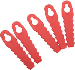 Kunststof Grasmaaiermessen - Vervangende Bladen Tuin - Gazon Onderhouden - Snelle Installatie - 25 stuks - Rood — thumbnail 2