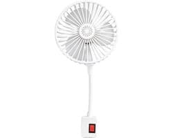 Persoonlijke Ventilator - Stille Kleine Fan - Comfort Verhogend - Directe Stopcontact Aansluiting - 12.2D x 17B cm - Uniek