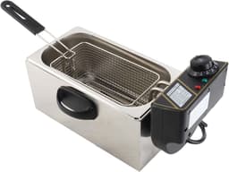 Elektrische Friteuse - Olie Friteuse - Lekker Frituren - Precisie Temperatuurregeling - 4 Liter Capaciteit - Zilver — thumbnail 4