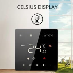 Slimme Thermostaat - Digitale Regelaar - Verwarming Instellen - WiFi Bediening - 10 x 10 x 5 cm - Wit — thumbnail 4