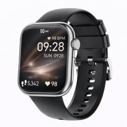 Kiraal Montala Smartwatch - Inclusief 5 Bandjes - Hartslagmeter - Stappenteller - Slaapmonitor - Multisport - Compatibel met Android en iOS - Zwart — thumbnail 2