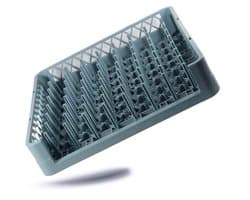 Afwasmand Horeca - Bordenmand Mokkenmand - Grote Keukens - Aanpasbare Indeling - 50 x 50 x 10 cm - Grijs