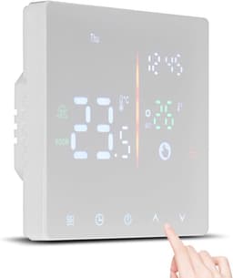 Slimme Thermostaat - Temperatuurregelaar - Energie Besparen - App Bediening - 8.3 x 8.3 cm - Zwart — thumbnail 4
