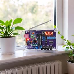 FM-radiokit - Elektronische FM-radiokit - doe-het-zelf radio-set - radio - om zelf te solderen - solderen praktijkkit - Complete Doe-Het-Zelf Bouwpakket voor FM-Radio Enthousiastelingen(met behuizing) — thumbnail 2
