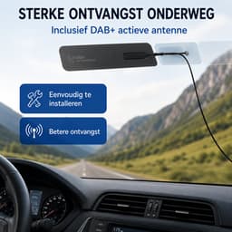 DAB+ Adapter Auto met Bluetooth 5.0 – Digitale Radio Ontvanger met 2.8 Inch Kleurenscherm – FM Transmitter – Handsfree Bellen – AUX – Inclusief Antenne — thumbnail 3