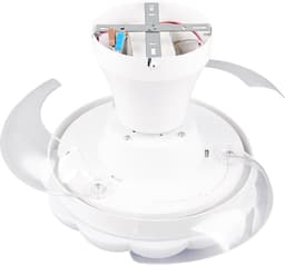 Fantiluxe - Ingrid - Plafondventilator met verlichting - Wit - Ø60cm - Afstandsbediening - Met lamp - Plafond ventilator - Slaapkamer — thumbnail 3