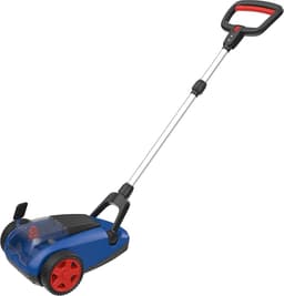 Accu Grasmaaier - Handmaaier - Kleine gazons onderhouden - Borstelloze motor - 21 cm snijbreedte - Blauw zwart rood — thumbnail 3