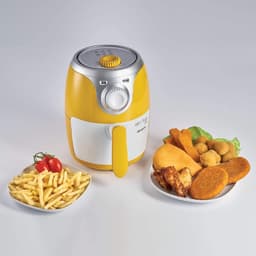 Heteluchtfriteuse - Airfryer Mini - Gezond Frituren - Compact Ontwerp - 2 Liter - Geel — thumbnail 2