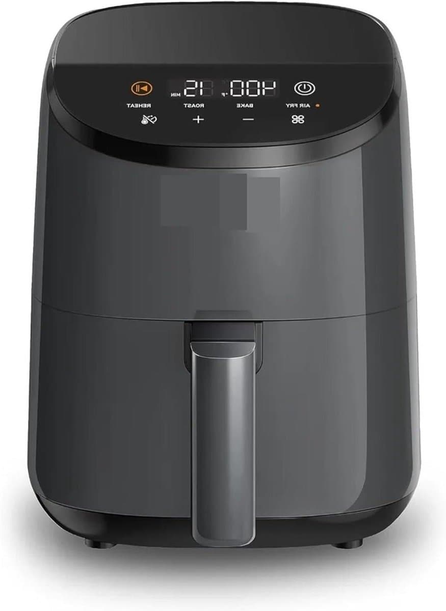 Mini Airfryer Oven - Heteluchtfriteuse Compact - Gezond Koken - Ruimtebesparend Ontwerp - 2.1 Liter - Grijs — afbeelding 1