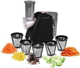 Elektrische Groenten Rasp - Keukenrasp Fruit Rasp - Snel Ingrediënten Bereiden - Vijf Opzetstukken — thumbnail 2