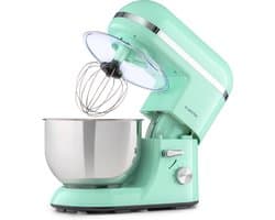 Klarstein keukenmachine, kneedmachine met 5L kom, professionele keukenmachine van 2000W met deeghaak en garde, universele keukenmachine met 6 snelheden, deegmachine voor roeren, kneden en kloppen.