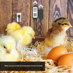 Digitale Thermostaatschakelaar - Temperatuurregelaar Stopcontact - Klimaatbeheersing Kas - App Afstandsbediening - 10A 1250W - Zwart — thumbnail 3