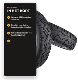Dailygoods- Grasmaaier Voorwiel Vervangt OEM-onderdeel 107-3708 - 2 Stuks - Geschikt voor Super Recycler - Grootte 8X2 Inch - Hoogwaardige Kwaliteit - Grasmaaierwiel — thumbnail 2