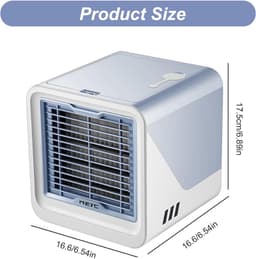 Luchtkoeler Ventilator - Persoonlijke Koeler - Persoonlijke Koeling - Drie-in-één Functie - 500 ml Tank - Hemelsblauw — thumbnail 5