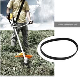 Dailygoods- Aandrijfriem Rubber 14mm Breedte - Gesloten Lus - 490mm Omtrek - Compatibel met Qualcast M2E1032M/M2E1232M - Duurzaam - Slijtvast - Grasmaaierriem — thumbnail 3