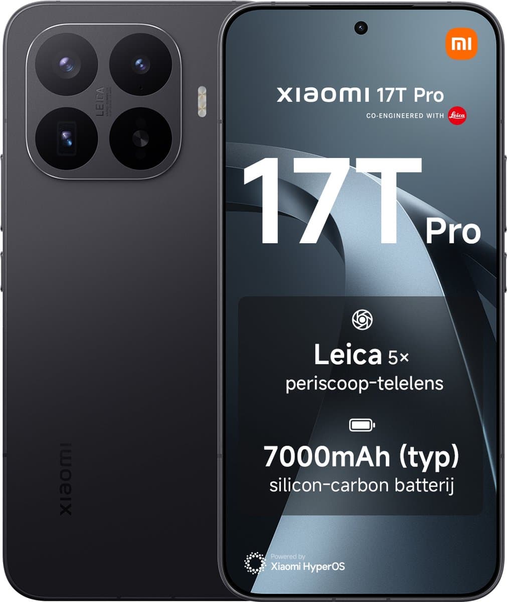 Xiaomi 17T Pro Zwart 12GB RAM 1024GB ROM — afbeelding 1