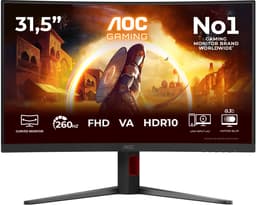 AOC G4 C32G4Z computer monitor 80 cm (31.5") 1920 x 1080 Pixels Full HD LCD Zwart, Rood — thumbnail 1