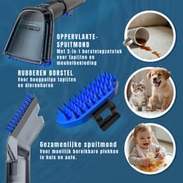 Core® Vlekkenreiniger - Vlekkenreinigers - Tapijtreiniger Machine - Vlekkenreiniger Bank - Zwart/Blauw - 3cm x 28cm x 45cm; 3.5 kg — thumbnail 2
