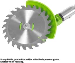 Elektrische Grasmaaier - Snoerloze Maaier - Gazon Onderhoud - Verstelbare Lengte - 14 cm Snijdiameter - Groen — thumbnail 3