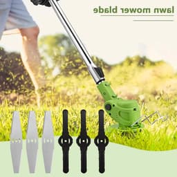 Reservemesjes Grastrimmer - Grasmaaierbladen Vervanging - Gazon Onderhoud - Combinatie Metaal Kunststof - 20 stuks 15 cm - Zwart — thumbnail 3